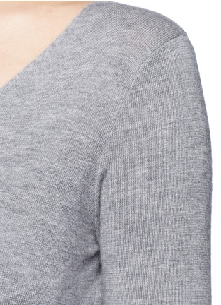 Detail View - Click To Enlarge - CRUSH COLLECTION - Double face knit cashmere sweater