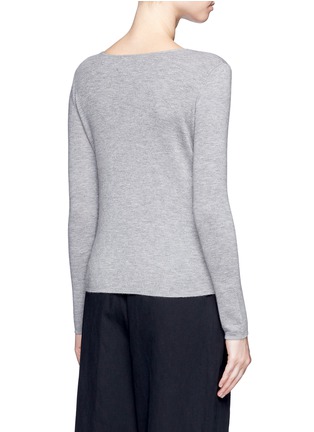 Back View - Click To Enlarge - CRUSH COLLECTION - Double face knit cashmere sweater