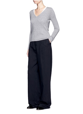 Figure View - Click To Enlarge - CRUSH COLLECTION - Double face knit cashmere sweater