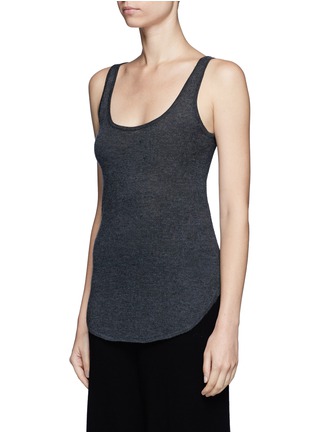 Front View - Click To Enlarge - CRUSH COLLECTION - Fine cashmere tank top