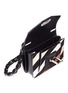 Detail View - Click To Enlarge - PROENZA SCHOULER - 'Hava' stripe suede and patent leather crossbody bag