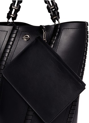 Detail View - Click To Enlarge - PROENZA SCHOULER - 'Hex' medium whipstitch leather bucket bag