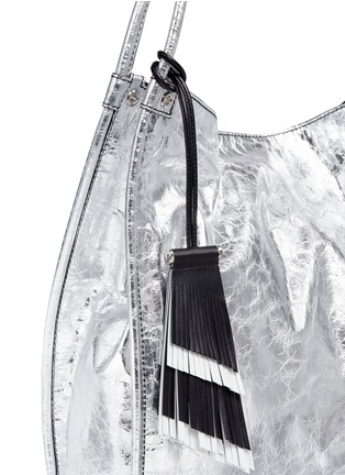 Detail View - Click To Enlarge - PROENZA SCHOULER - Medium metallic crinkled leather tote