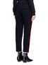 Back View - Click To Enlarge - HAIDER ACKERMANN - 'Duplessis' velvet trim jogging pants