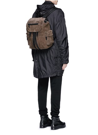 Figure View - Click To Enlarge - ALEXANDER WANG - 'Marti' suede backpack