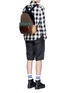 Figure View - Click To Enlarge - ALEXANDER WANG - 'Berkley' polka dot print calfhair panelled suede backpack