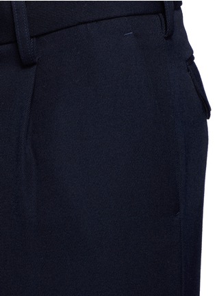 Detail View - Click To Enlarge - KOLOR - Zip cuff cropped wool pants