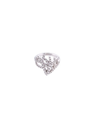 Main View - Click To Enlarge - TASAKI - 'Coral' diamond 18k white gold ring