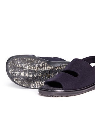 Detail View - Click To Enlarge - MARNI - 'Fussett' felt slingback sandals