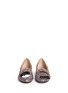 Figure View - Click To Enlarge - CHIARA FERRAGNI - 'Flirting Eye' leather embroidery glitter slip-ons