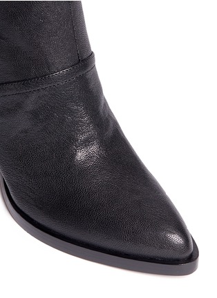 Detail View - Click To Enlarge - 10 CROSBY DEREK LAM - 'Raine' grainy goat leather boots