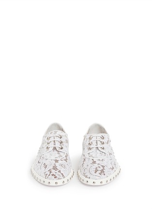 Figure View - Click To Enlarge - GIVENCHY - Guipure lace Derbies