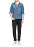 Figure View - Click To Enlarge - WHITE MOUNTAINEERING - Patch pocket cotton denim shirt
