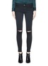 Main View - Click To Enlarge - FRAME - 'Le Skinny de Jeanne' ripped knee jeans