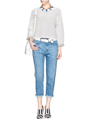 Figure View - Click To Enlarge - CURRENT/ELLIOTT - 'The Slouchy Carrot' whiskered cropped jeans