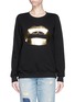 Main View - Click To Enlarge - MARKUS LUPFER - 'Lara Lip' foil print sweatshirt