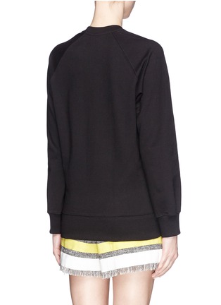 Back View - Click To Enlarge - MARKUS LUPFER - 'Cool Shell' embroidery Belinda sweatshirt