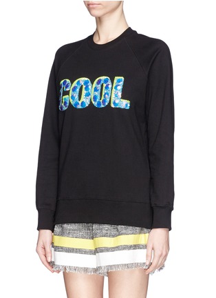 Front View - Click To Enlarge - MARKUS LUPFER - 'Cool Shell' embroidery Belinda sweatshirt