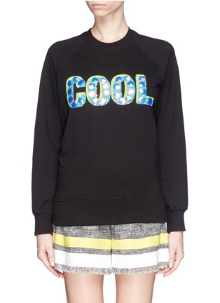 Main View - Click To Enlarge - MARKUS LUPFER - 'Cool Shell' embroidery Belinda sweatshirt