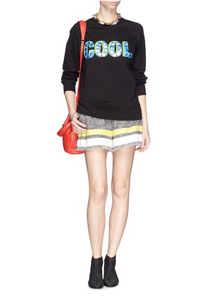 Figure View - Click To Enlarge - MARKUS LUPFER - 'Cool Shell' embroidery Belinda sweatshirt