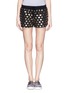 Main View - Click To Enlarge - MARKUS LUPFER - 'Smacker Lip' foil print sweat shorts