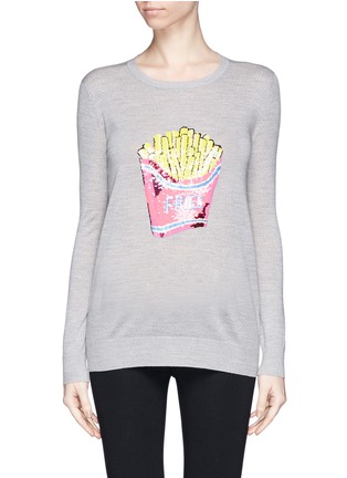 Main View - Click To Enlarge - MARKUS LUPFER - 'French Fries' sequin Natalie sweater