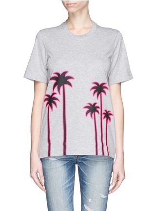 Main View - Click To Enlarge - MARKUS LUPFER - 'Neon Palm Tree' Alex T-shirt
