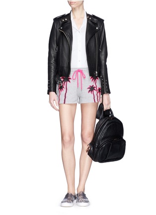 Figure View - Click To Enlarge - MARKUS LUPFER - 'Neon Palm Tree' print shorts