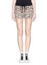 Main View - Click To Enlarge - MARKUS LUPFER - 'Neon Scribble Lip' print shorts