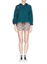 Figure View - Click To Enlarge - MARKUS LUPFER - 'Neon Scribble Lip' print shorts
