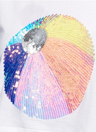 Detail View - Click To Enlarge - MARKUS LUPFER - 'Beachball' sequin cropped T-shirt