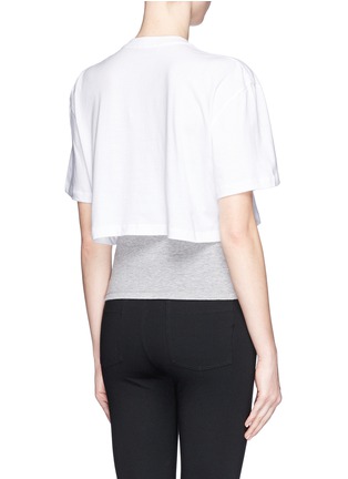 Back View - Click To Enlarge - MARKUS LUPFER - 'Beachball' sequin cropped T-shirt