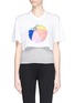 Main View - Click To Enlarge - MARKUS LUPFER - 'Beachball' sequin cropped T-shirt
