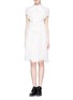 Main View - Click To Enlarge - KTZ - Bonded snake embroidery silk chiffon dress