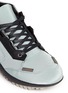 Detail View - Click To Enlarge - LANVIN - Leather trim satin twill sneakers