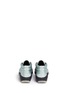 Back View - Click To Enlarge - LANVIN - Leather trim satin twill sneakers