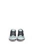 Figure View - Click To Enlarge - LANVIN - Leather trim satin twill sneakers