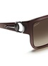 Detail View - Click To Enlarge - GUCCI - Horsebit hinge chunky square acetate sunglasses
