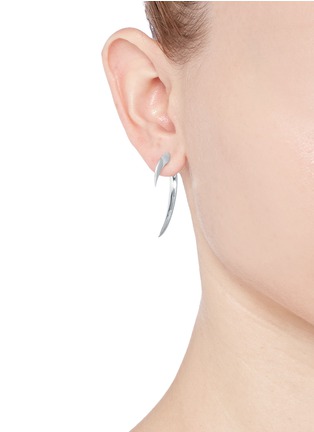 Figure View - Click To Enlarge - SHAUN LEANE - Small silver hook earrings