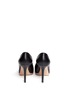 Back View - Click To Enlarge - VALENTINO GARAVANI - Studded-rim leather platform pumps