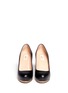 Figure View - Click To Enlarge - VALENTINO GARAVANI - Studded-rim leather platform pumps
