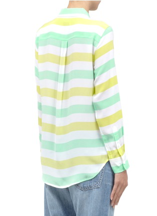 Back View - Click To Enlarge - EQUIPMENT - Striped silk blouse