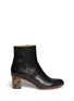 Main View - Click To Enlarge - MM6 MAISON MARGIELA - Lenticular lens heel leather ankle boots