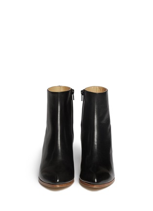 Figure View - Click To Enlarge - MM6 MAISON MARGIELA - Lenticular lens heel leather ankle boots