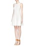 Figure View - Click To Enlarge - THEORY - Maydra flare tweed dress
