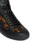 Detail View - Click To Enlarge - MM6 MAISON MARGIELA - Lenticular leopard panel leather sneakers