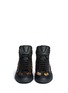 Figure View - Click To Enlarge - MM6 MAISON MARGIELA - Lenticular leopard panel leather sneakers