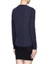 Back View - Click To Enlarge - THEORY - Side slit silk back sweater