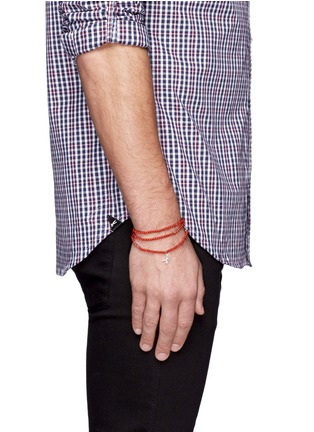 Figure View - Click To Enlarge - ISAIA - Coral wrap bracelet 