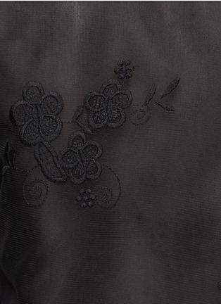 Detail View - Click To Enlarge - MS MIN - Floral embroidery double-layer organza top